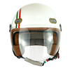 Helm Demi Jet Cgm 109i Globo Italia Wit/groen/rood (gevormd Vizier)